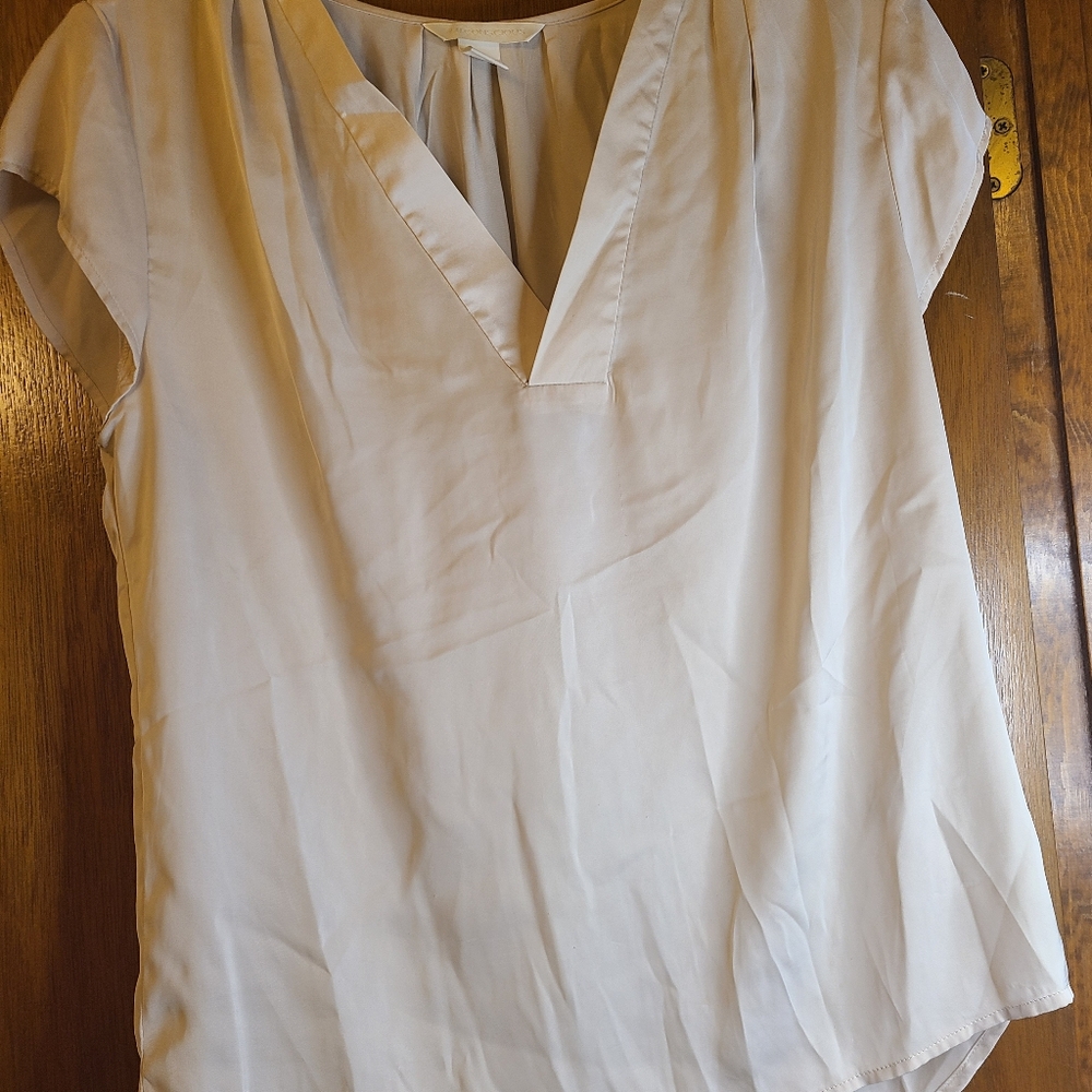 H&M Conscious Women's Tunic Top Sleeveless Cream Size 6